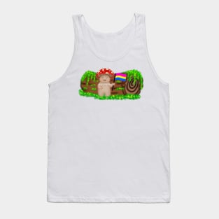 Pansexual Pride Mushroom Buddy Tank Top